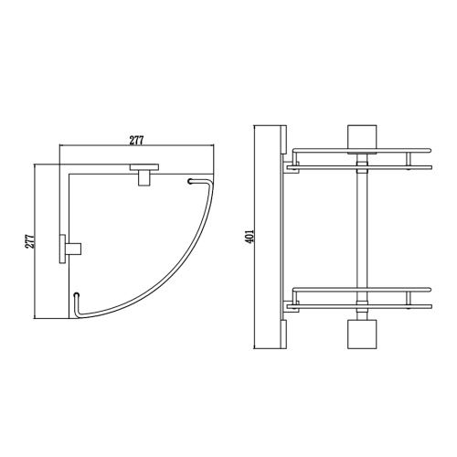 Полка в ванную комнату Savol S-065322Q - фото 3