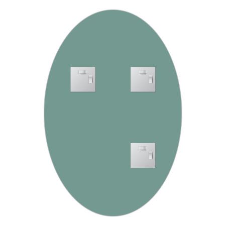 Зеркало Evoform Primary BY 0027 40х60 подвесное