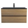 Тумба под раковину Uperwood Barsa 2937205253 90х50 подвесная цвет коричневый