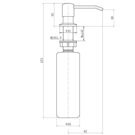 Дозатор для жидкого мыла Fashun A403-15A