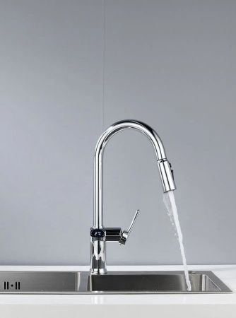 Смеситель для кухни Knotlor KN-100 на мойку хром