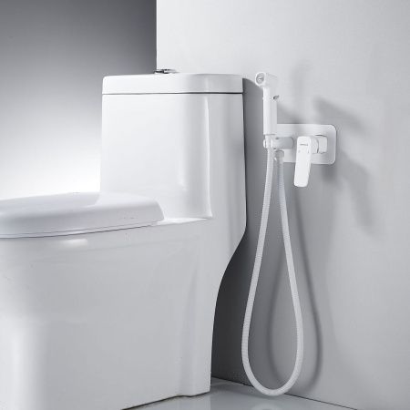 Гигиенический душ со смесителем Shevanik S9905C белый