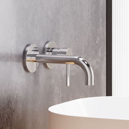 Смеситель для раковины Damixa Scandinavian Pure 360260000 встраиваемый в стену хром