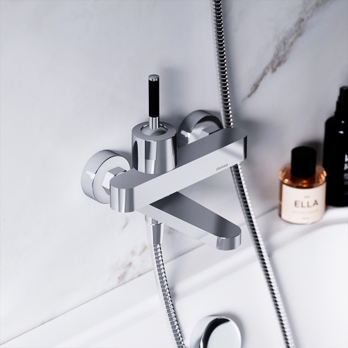 Смеситель для ванны и душа Damixa Arc 291000000 настенный хром без термостата