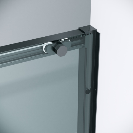 Душевая дверь Grossman Style 100.K33.05.130.21.00 130х195 стекло прозрачное профиль черный матовый