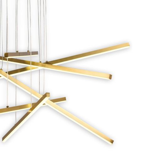 Люстра подвесная Natali Kovaltseva Loft (Лофт) LED LAMPS 81103/6C BRASS - фото 2