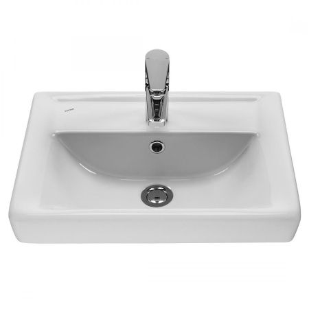 Раковина из сантехнического фарфора Santek Тигода 1WH302128 50х40 встраиваемая цвет белый