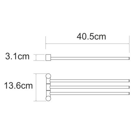 Полотенцедержатель WasserKRAFT 1033B