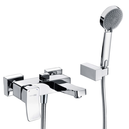Смеситель для ванны и душа WasserKRAFT Aller 1060 1061 настенный хром