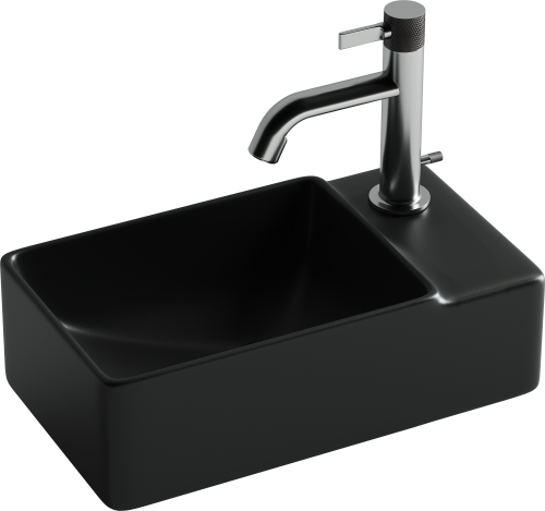 Раковина Ceramica Nova ELEMENT 40 см CN5045MB подвесная цвет черный матовый - фото 2