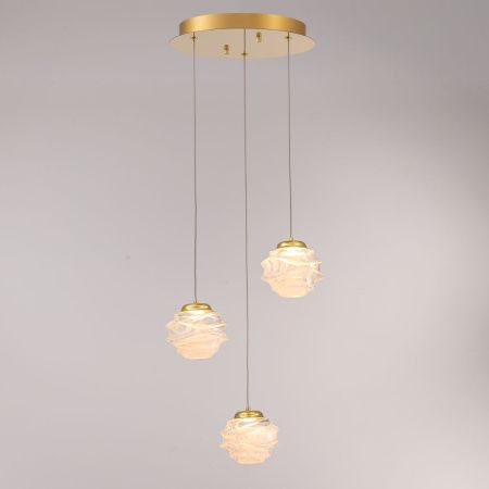 Светильник подвесной Delight Collection MD25030003-3A gold/clear