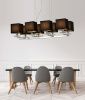 Люстра подвесная Lumina Deco Fianelo (Фианело) LDP 1248-8 BK
