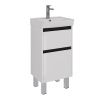 Тумба под раковину LeMark Combi LM03C45T-black 40х30 напольная цвет белый