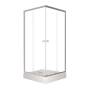 Душевой уголок Тритон Вента Щ0000049619 100х100 стекло прозрачное профиль хром с поддоном