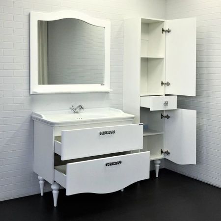 Тумба с раковиной Comforty Монако 00-00004768CF 100х50 напольная цвет белый