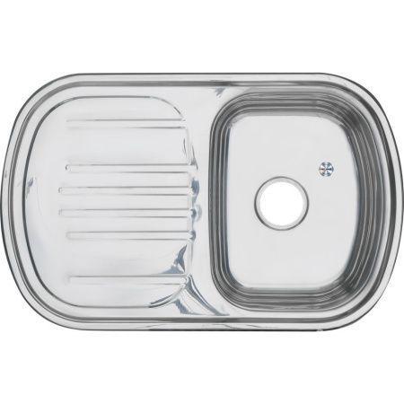 Кухонная мойка Melana 231 t (*10) 75х50 цвет хром поверхность полированная