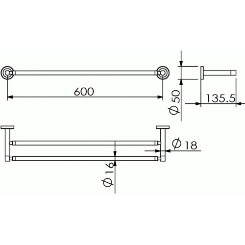Полотенцедержатель Langberger BURANO 11002A - фото 2 Полотенцедержатель Langberger BURANO 11002A - фото 2