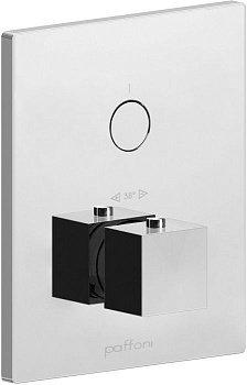Смеситель для душа Paffoni Compact Box CPT513CR встраиваемый в стену хром с термостатом