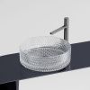 Раковина стеклянная Ceramica Nova CRISTAL CN6062 40х40 накладная цвет прозрачный без отверстий под смеситель