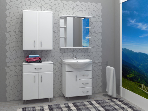 Комод Stella Polar Концепт SP-00000154 60х30х82 напольный цвет белый - фото 3 Комод Stella Polar Концепт SP-00000154 60х30х82 напольный цвет белый - фото 3