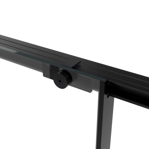 Душевой уголок Vincea Slim Soft VSR-1SS1014CLB 140х100 стекло прозрачное профиль черный - фото 3