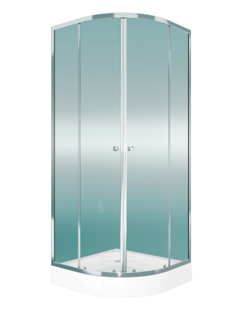 Душевой уголок Teymi Lina T00501 80х80 стекло прозрачное профиль хром с поддоном