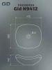 Раковина керамическая Gid Creativo 51191 40х40 накладная цвет белый без отверстий под смеситель