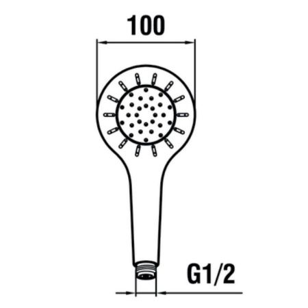 Душевая лейка Laufen Mytwin HF939028100000 цвет хром