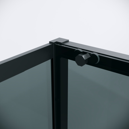 Душевой уголок Grossman Style 120.K33.05.1380.21.10 130х80 стекло тонированное профиль черный матовый без поддона