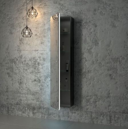 Зеркало-шкаф Continent Eltoro Black МВК112 40х160 подвесной