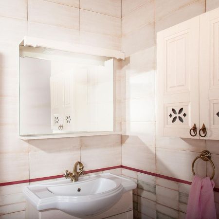 Зеркало с подсветкой Бриклаер Кантри 4627125413612 90х70 подвесное