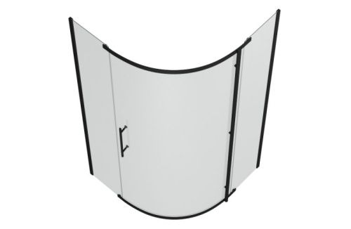 Душевой уголок Bravat Blackline BS090.1110A 90х90 стекло прозрачное профиль черный без поддона - фото 5