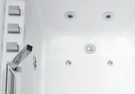 Ванна акриловая гидромассажная Gemy G9066 II K R 171х86 пристенная прямоугольная с каркасом