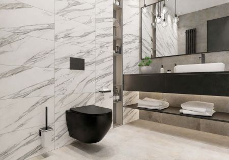 Унитаз подвесной Aquatek ЕВРОПА AQ1901-MG серый с сиденьем микролифт безободковый каскадный смыв