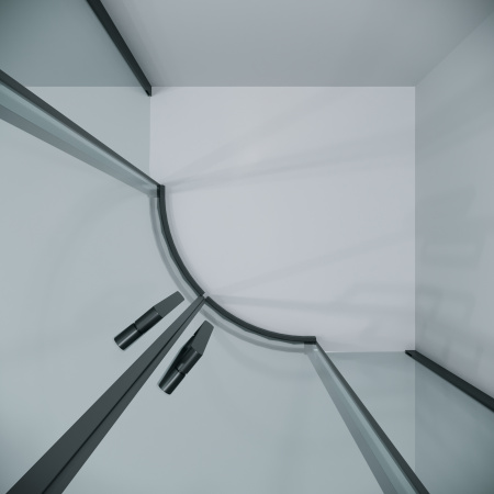 Душевой уголок Grossman Classic 301.K33.04.9090.21.00 90х90 стекло прозрачное профиль черный матовый без поддона