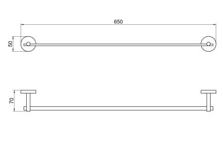 Полотенцедержатель Aquatek БЕТТА AQ4614MB