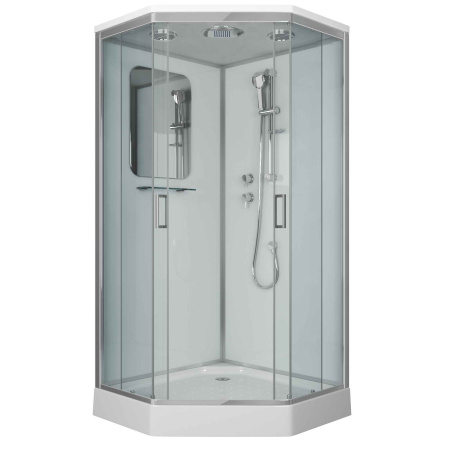 Душевая кабина Niagara Premium 60020114D 100х100 трапеция с крышей