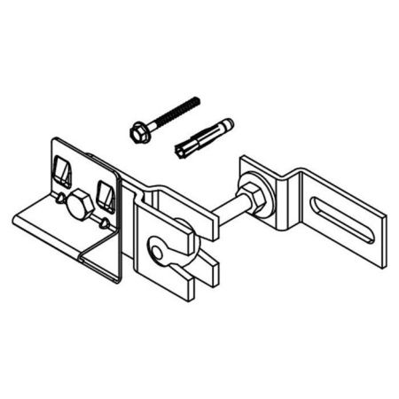 Крепление одинарное поворотное, комплект 2 шт Tece TECEprofil 9018011