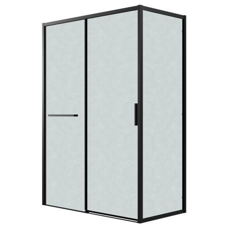Душевая перегородка Grossman Style 200.K33.05.70.21.02 70х195 стекло текстурное профиль черный