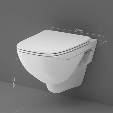 Унитаз подвесной Am.Pm X-Joy C851701SC белый с сиденьем микролифт безободковый каскадный смыв