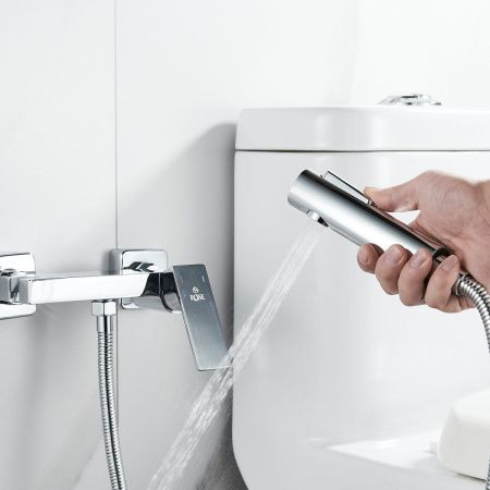 Гигиенический душ со смесителем Rose R1805-1 хром