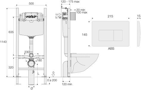 Инсталляция Valsir KIT P1 MG VS0853202 - фото 4