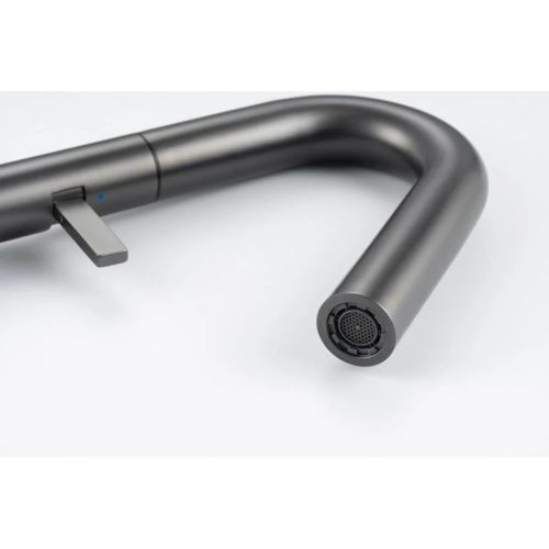 Смеситель Knotlor ELIXIR SS-30/GM на раковину вороненая сталь - фото 5