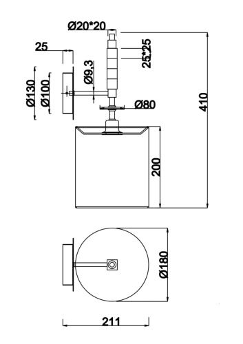 Бра Maytoni Torony MOD066WL-01CH - фото 2