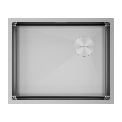 Мойка кухонная Paulmark NEXT-SKEW 54 UNI PM885444-BS 54х44 брашированная нержавеющая сталь