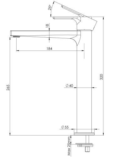 Смеситель Mariani Kali A37398KL12 на раковину белый - фото 2