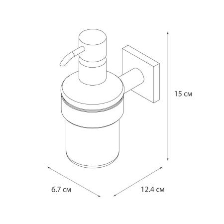 Дозатор жидкого мыла Fixsen Lux chrome FX-15012