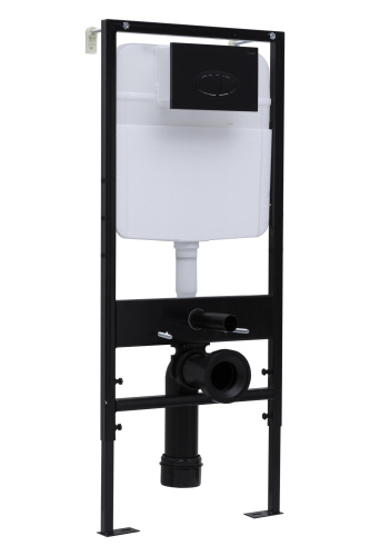 Клавиша смыва механическая Logan Oval 00297676 цвет черный матовый - фото 2