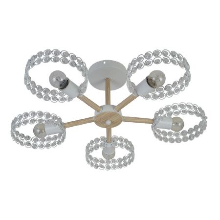 Люстра на штанге Escada Banjo (БанДжо) 679/5P White