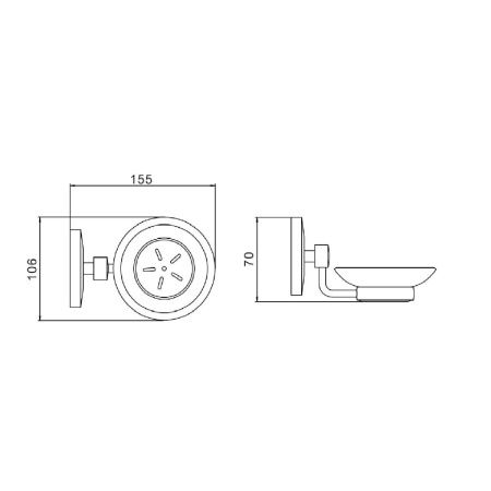 Мыльница Savol S-007159